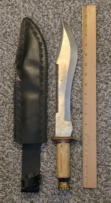 Outdoor Hunting Crocodile Hunter Big Bowie Knife 17" - Image 1 of 4