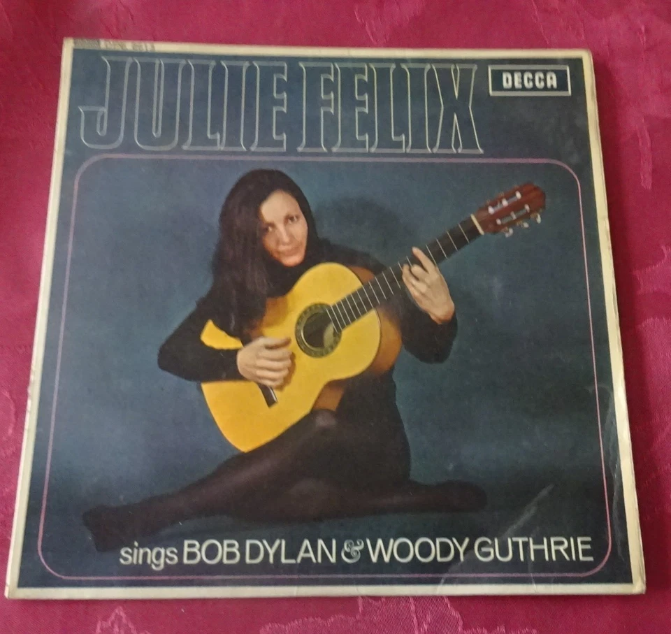 JULIE FELIX  SINGS BOB DYLAN+WOODY GUTHRIE-7" VINYL  4 TRACK EP -1964--P/S-VG+ - Image 1 of 1