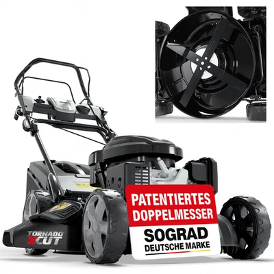 Benzin Rasenmäher mit Antrieb 53 cm Schnittbreite 6,5PS Elektrostart ONBEST XCut - Bild 1 von 4