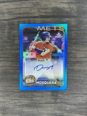2024 Topps Pro Debut Blue Diego Mosquera Auto /150 St. Lucie Mets #PD-72 - Image 1 of 2