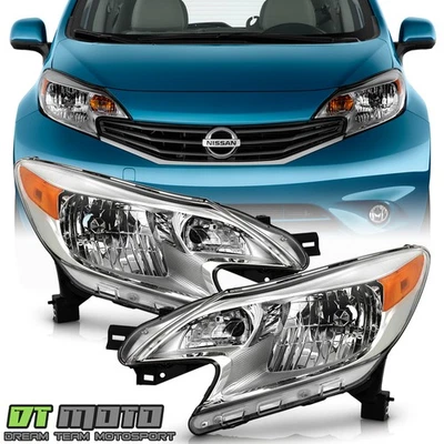 Juego de faros izquierda+derecha estilo fábrica para Nissan Versa Note 2014-2016 Foto 1 de 4