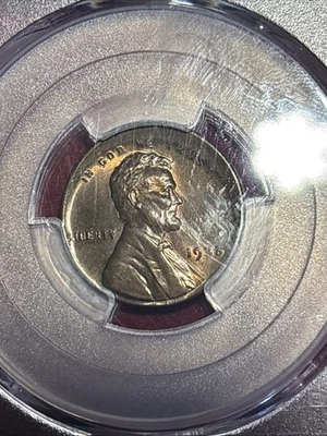 1935 lincoln cent mint error Pcgs Ms64 Bn Broad Struck - Image 1 of 4