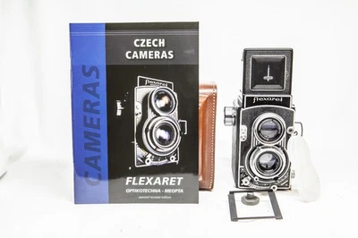 SERVICED Meopta FLEXARET STANDARD - BELAR 3,5/80 + Masque Brochure Flexaret 4,5x6 - Photo 1/4