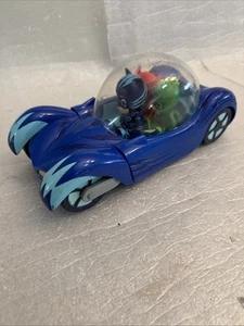 PJ Masks Deluxe Cat Car Lights Sounds with Cat Boy, Owlette, Gekko Figures - Picture 1 of 7