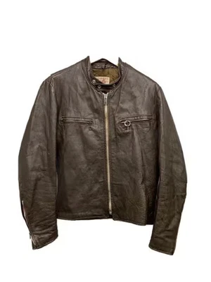 excelled/leather jacket/blouson/size 38/leather/brown - Image 1 of 4