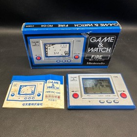 Ga Left 1073 Nintendo Game & Watch FIRE Box And Instruction Manual