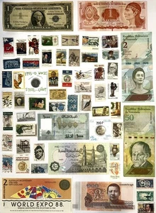 ESTATE LOT VINTAGE US & Foreign Stamp,Coin, & Currency Collection, Silver, WWII+ - Picture 1 of 7