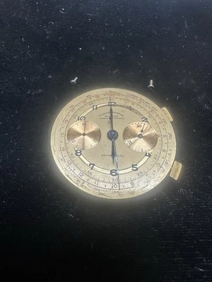 Vintage RARE Chronographe Suisse Men's Watch Dial & Movement Parts Or Repair - Image 1 of 4