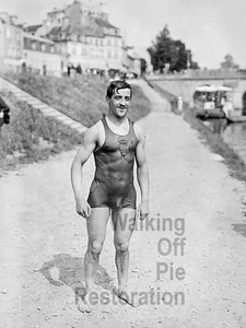 1920s swimmer in wet skin-tight suit 4x6 reprint Gay Estate Collection - Picture 1 of 2