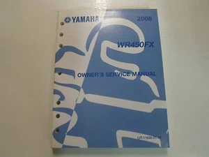 2008 Yamaha WR450FX Owners Service Reparatur Shop Manuell LIT-11626-21-57 OEM - Bild 1 von 5