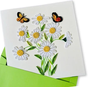 Quilling Cards, 3D Cards, Handmade Paper Greeting Card, 3D Color Unique Dedicate - Picture 1 of 12