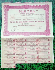 Paris IX ème 22 Rue Rochechouart - PLEYEL Très Célèbre Fabricant de Pianos 1928 - Picture 1 of 1