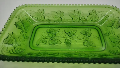 Imperial Beaded Green Rectangle Trayl - Image 1 of 4