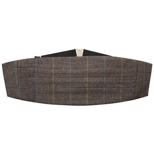Walnuss Brown Karo Tweed Kummerbund - Bild 1 von 1