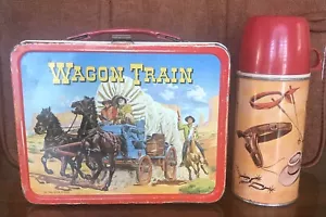 1964 Wagon Train TV Western Brotdose & Thermoskanne... Preis gesenkt - Bild 1 von 9