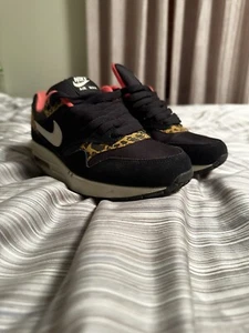 2013 Nike Air Max 1 Leopard Animal Print 319986 026 Women’s Size 5 - Picture 1 of 5