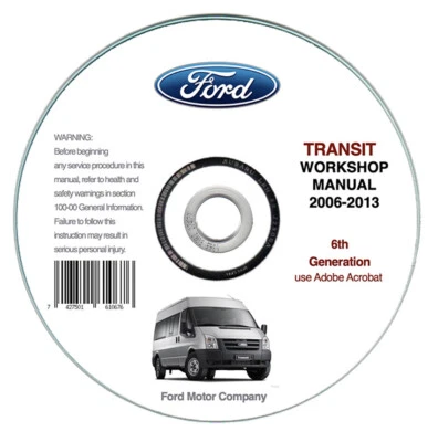 Ford Transit (2006-2013)  manuale officina riparazione su cd - Immagine 1 di 4