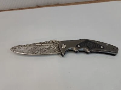  Cuchillo plegable táctico Browning Wihongi Signature 198BL etiqueta negra Foto 1 de 4