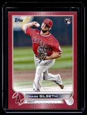 2022 Topps Update Mother's Day Pink Chase Silseth RC 33/50 Los Angeles Angels