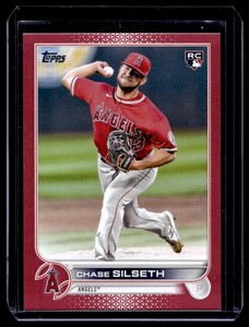 2022 Topps Update Mother's Day Pink Chase Silseth RC 33/50 Los Angeles Angels
