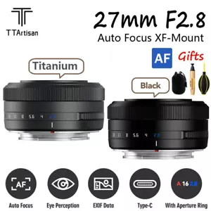 TTArtisan 27 mm F2,8 XF APS-C Autofokus Objektiv für Fujifilm Fuji X-Halterung X-T3 X-T4 - Bild 1 von 13