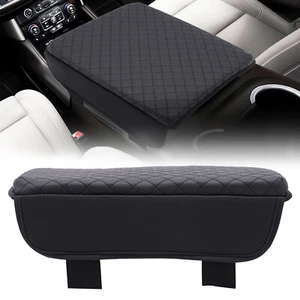 Fit 2020-2023 Chevy Silverado GMC Sierra PVC Console Lid Cover Cushion Pad Black - Picture 1 of 14