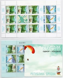 2004 - Europa CEPT (Bosnia serba) - Le vacanze, 3 minifogli + libretto MNH** - Picture 1 of 1