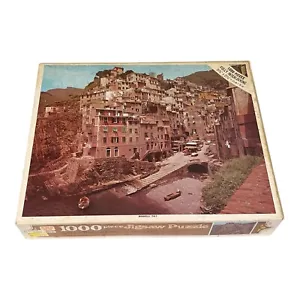 Whitman Guild 1000 pc Jigsaw Puzzle Manarola Italy Vintage 21.5 x 27.5" - Picture 1 of 4