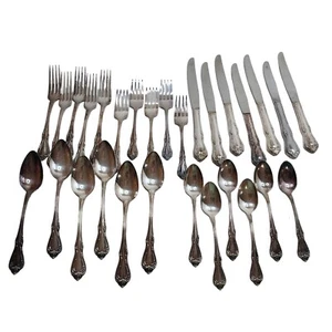 Vintage Wm. A. Rogers Oneida Silver Plate Chalice Harmony 30 Piece Set - Picture 1 of 8