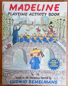NEW 1997 Viking "Madeline" Playtime Activity Book with Stickers - Imagen 1 de 7