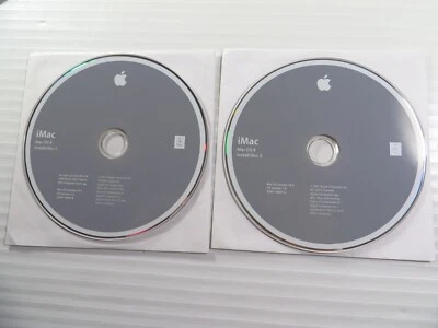 Macintosh iMac OS X 10 Jaguar v10.2 Mac Install Restore Software CDs Discs 2002 - Image 1 of 4