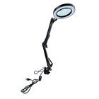 Magnifying Lamp 10X Magnifier Desk LED Light With Clamp For Maintenance FTD