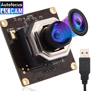 ELP 4K 30fps Autofocus Ultra HD Mini USB Camera Module with No Distortion Lens - Picture 1 of 9