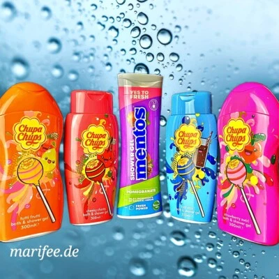 PERVETTI VAN MELLE Chupa Chups-Duschgel, Tutti frutti, Erdbeere, Apple Crush, Cola, Cherry,