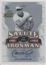 2016 Leaf Greatest Hits 2017 Holiday Bonus /5 Cal Ripken Jr #SI-CR2 Auto HOF