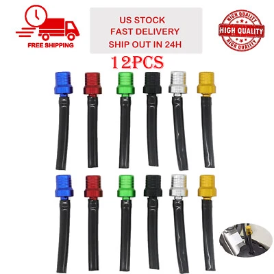 12X Motorcycle Gas CAP VENT Tank Fuel Air Breather Valve Hose Tube Dirt Bike ATV - Image 1 of 4