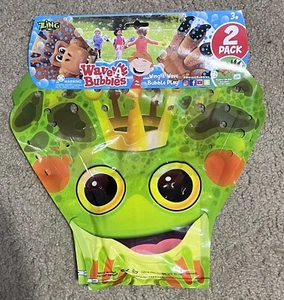 Zing Wave-A-Bubbles Pack of 2 Gloves Hours Of Bubble Fun! FROG V3 - Picture 1 of 2