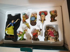 WALT DISNEY CLASSICS SNOW WHITE THE SEVEN DWARFS SET Ornaments 8PC set New Box - Picture 1 of 24