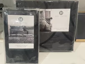 Hotel Collection Marble Geo F/Queen Duvet Cover+2Standard Shams Brand New! - Picture 1 of 6