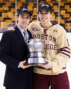 Johnny Gaudreau & Matthew Gaudreau Boston College 8x10 Hockey Photo - Picture 1 of 1