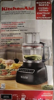 KitchenAid KFP0922WH 9-Cup Food Processor White Blanco - Image 1 of 2