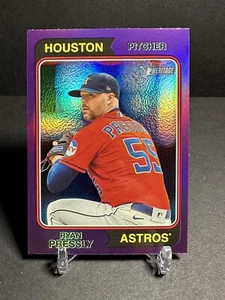 Ryan Pressly 2023 Topps Heritage High Number Purple Hot Box Refractor #648 - Picture 1 of 2