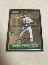 2006 Bowman Chrome Justin Verlander Rookie #217