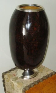 VASO ZUCCA LACCATO .925 ARGENTO STERLING BORDO SUPERIORE E BASE MADE IN COLOMBIA NUOVO CON ETICHETTE - Foto 1 di 10
