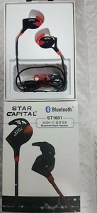 STAR CAPITAL Bluetooth Sport Headset. World's 1st dual colour silicone+LED LIGHT - Picture 1 of 11