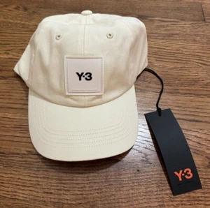 Adidas Y-3 Yohji Yamamoto Sql Cap Beige H15772 Men’s One Size NWT Off White - Picture 1 of 3