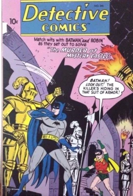 DETECTIVE COMICS #246 BATMAN DC COMICS SILVER BUFFALO WOOD WALL POSTER 13"X19"  - Image 1 of 4