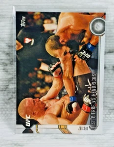 2015 TOPPS UFC CHRONICLES #215 ST-PIERRE vs HENDRICKS (MOST WINS IN UFC HISTORY) - Picture 1 of 2