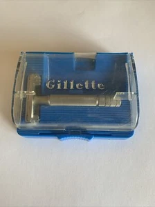 Rasoio di sicurezza vintage 1953 Gillette Super Speed DE Y4 con custodia - Foto 1 di 12