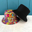 Graffiti Fisherman Cap for Men Women 80s 90s Nostalgic Bucket Hat Sun Visor Hat